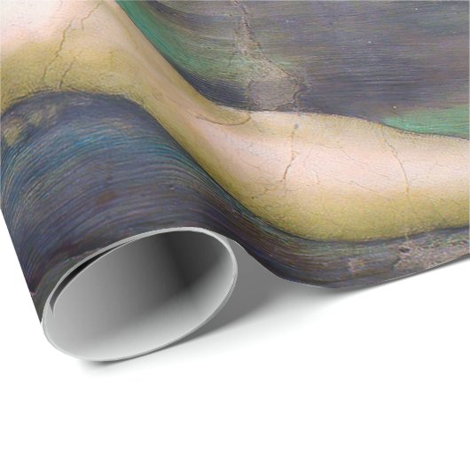 Michelangelo - Erschaffung von Adam Abgeschieden Geschenkpapier (Rolleneckpunkt)