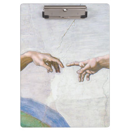 Michelangelo - Erschaffung von Adam Abgeschieden Klemmbrett