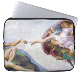 Michelangelo - Erschaffung von Adam Abgeschieden Laptopschutzhülle