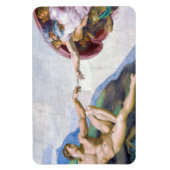 Michelangelo - Erschaffung von Adam Abgeschieden Magnet (Vertikal)