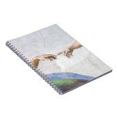 Michelangelo - Erschaffung von Adam Abgeschieden Notizblock (Rechte Seite)