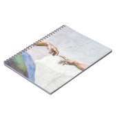 Michelangelo - Erschaffung von Adam Abgeschieden Notizblock (Linke Seite)