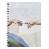 Michelangelo - Erschaffung von Adam Abgeschieden Notizblock (Vorderseite)