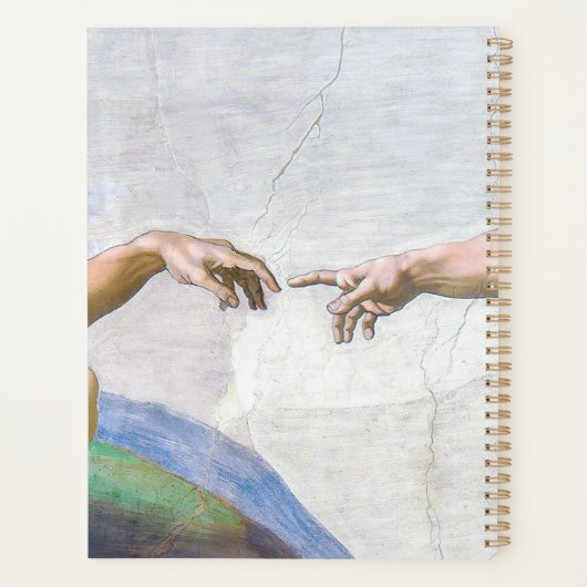 Michelangelo - Erschaffung von Adam Abgeschieden Planer (Rückseite)