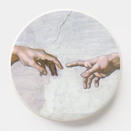 Michelangelo - Erschaffung von Adam Abgeschieden PopSocket