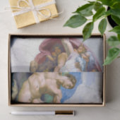 Michelangelo - Erschaffung von Adam Abgeschieden Seidenpapier (Geschenk)