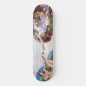 Michelangelo - Erschaffung von Adam Abgeschieden Skateboard (Vorderseite)