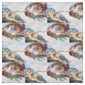 Michelangelo - Erschaffung von Adam Abgeschieden Stoff (Muster)