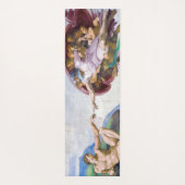 Michelangelo - Erschaffung von Adam Abgeschieden Yogamatte (Rückseite)