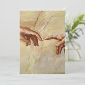 Michelangelo Gründung der Sixtinischen Kapelle von Einladung (Stehend Vorderseite)