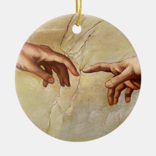 Michelangelo Gründung der Sixtinischen Kapelle von Keramik Ornament (Vorne)