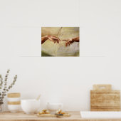 Michelangelo Gründung der Sixtinischen Kapelle von Poster (Küche)