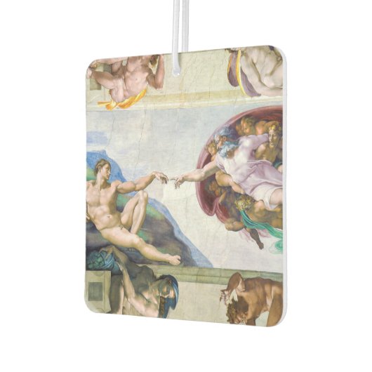Michelangelo - Gründung von Adam, Sixtinische Kape Autolufterfrischer (Links)