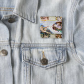 Michelangelo - Gründung von Adam, Sixtinische Kape Button (Beispiel)