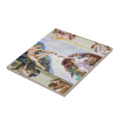 Michelangelo - Gründung von Adam, Sixtinische Kape Fliese (Seite)