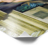 Michelangelo - Gründung von Adam, Sixtinische Kape Fotodruck (Ecke)