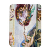 Michelangelo - Gründung von Adam, Sixtinische Kape Magnet (Vertikal)