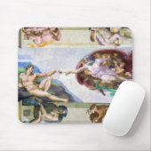 Michelangelo - Gründung von Adam, Sixtinische Kape Mousepad (Mit Mouse)