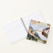 Michelangelo - Gründung von Adam, Sixtinische Kape Notizblock (Innenseite)