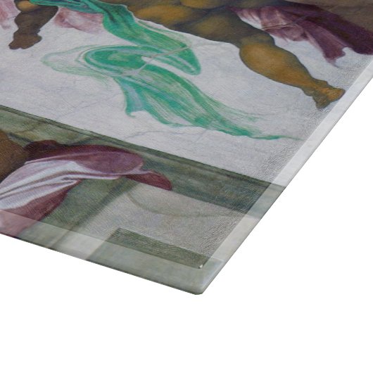 Michelangelo - Gründung von Adam, Sixtinische Kape Schneidebrett (Ecke)