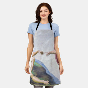 Michelangelo - Gründung von Adam, Sixtinische Kape Schürze