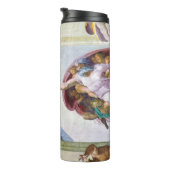Michelangelo - Gründung von Adam, Sixtinische Kape Thermosbecher (Nach rechts gedreht)