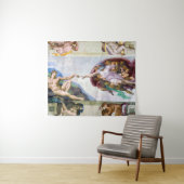 Michelangelo - Gründung von Adam, Sixtinische Kape Wandteppich (Beispiel (Horizontal))