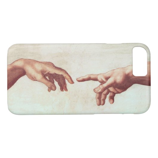 Michelangelo-Hände Case-Mate iPhone Hülle (Rückseite (Horizontal))