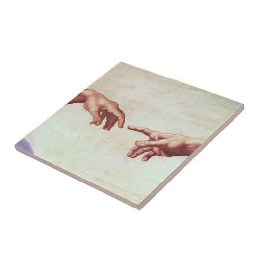 Michelangelo-Hände Fliese (Seite)