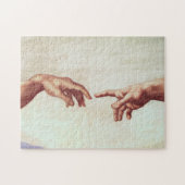 Michelangelo-Hände Puzzle (Horizontal)