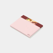 Michelangelo Hands Art on Burgund & Rose Gold Post-it Klebezettel (angewinkelt)