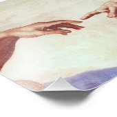 Michelangelo Hands Fotodruck (Ecke)
