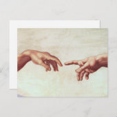 Michelangelo Hands Postcard Postkarte (Vorne/Hinten)