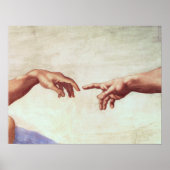 Michelangelo Hands Poster (Vorne)