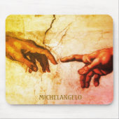 Michelangelo Hands Vintag Art Mousepad (Vorne)