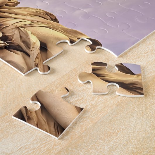 Michelangelo Inspiration Zitat "Engel geschnitzt" Puzzle (Seite)