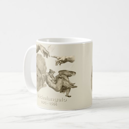 Michelangelo Kaffeetasse (Vorderseite Links)