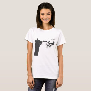 Michelangelo Katze - Wählen Sie die Hintergrundfa T-Shirt