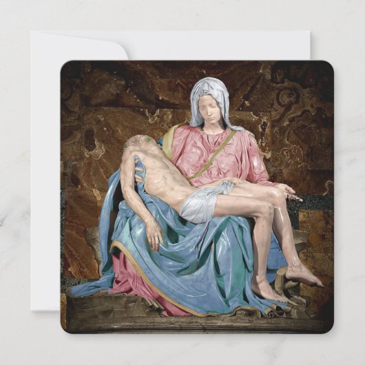 Michelangelo La Pietà Good Friday Hi-Def Card Einladung (Vorderseite)