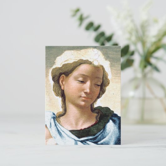 Michelangelo Madonna and Child Christmas Card Postkarte (Stehend Vorderseite)