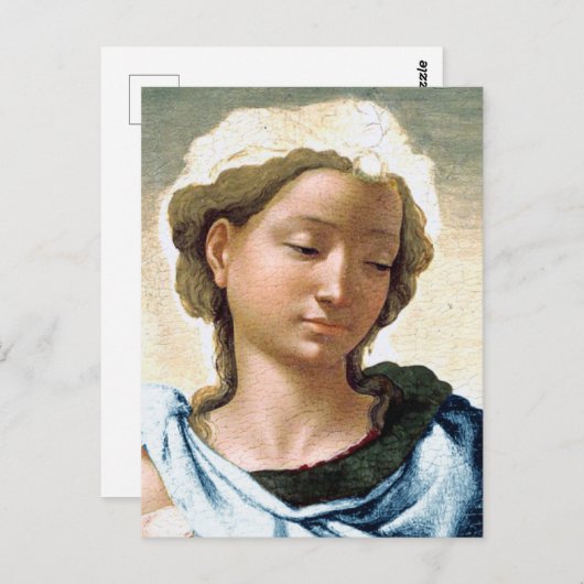 Michelangelo Madonna and Child Christmas Card Postkarte (Vorne/Hinten)