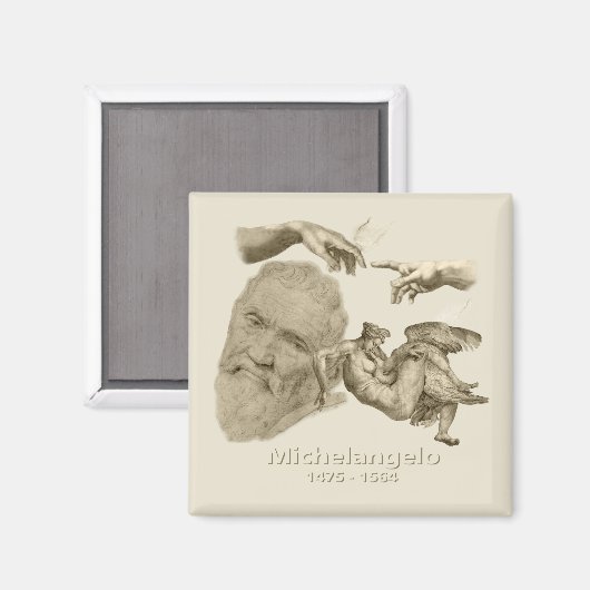 Michelangelo Magnet (Vorderseite/Rückseite)