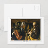 Michelangelo Merisi da Caravaggio #59 - Kunstkunst Postkarte (Vorne/Hinten)