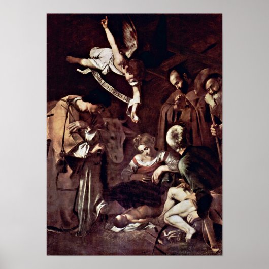 Michelangelo Merisi da Caravaggio - Krippe Poster (Vorne)