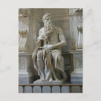Michelangelo - Moses Postkarte