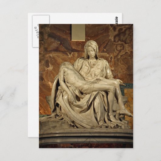 Michelangelo-Pieta Postkarte (Vorne/Hinten)