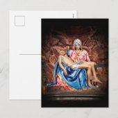 MICHELANGELO PIETÀ Postkarte (Vorne/Hinten)