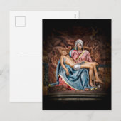 MICHELANGELO PIETÀ Postkarte (Vorne/Hinten)