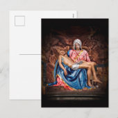 MICHELANGELO PIETÀ Postkarte (Vorne/Hinten)