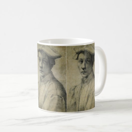 Michelangelo Portrait von Andrea Quaratesi Kaffeetasse (VorderseiteRechts)